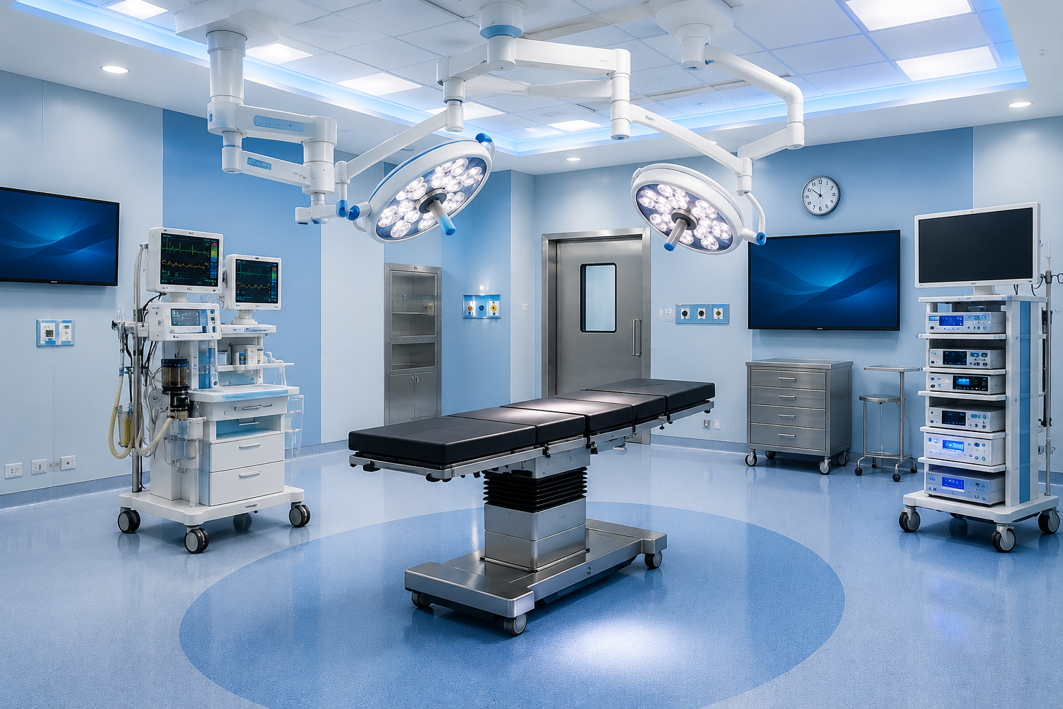 Modular operation theatre setup with laminar airflow system